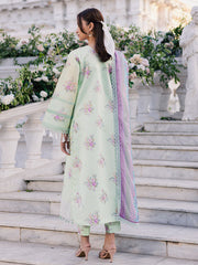 3-PC Unstitched Printed Lawn Suit By Parishay | BLOOM-11