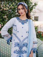 3-PC Unstitched Printed Lawn Suit By Parishay | BLOOM-13