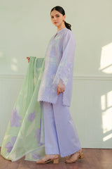 Bloom-1A | 3Pc Unstitched Suit Embroidered Lawn 25 Coco By Zarashahjahan