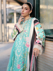 3-PC Unstitched Embroidered Chiffon Broadway By Mahnur | BW-007