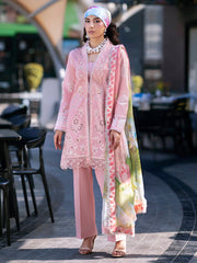 3-PC Unstitched Embroidered Chiffon Broadway By Mahnur | BW-008