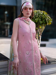 3-PC Unstitched Embroidered Chiffon Broadway By Mahnur | BW-008