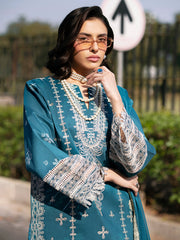 3-PC Unstitched Embroidered Chiffon Broadway By Mahnur | BW-010