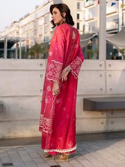 3-PC Unstitched Embroidered Chiffon Broadway By Mahnur | BW-013