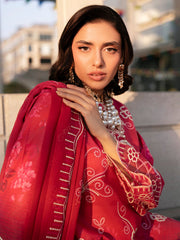 3-PC Unstitched Embroidered Chiffon Broadway By Mahnur | BW-013