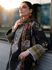 3-PC Unstitched Embroidered Chiffon Broadway By Mahnur | BW-014