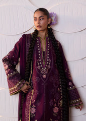 3-PC Unstitched Luxury Lawn By Hussain Rehar | Banafsh
