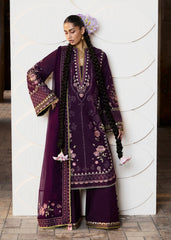 3-PC Unstitched Luxury Lawn By Hussain Rehar | Banafsh