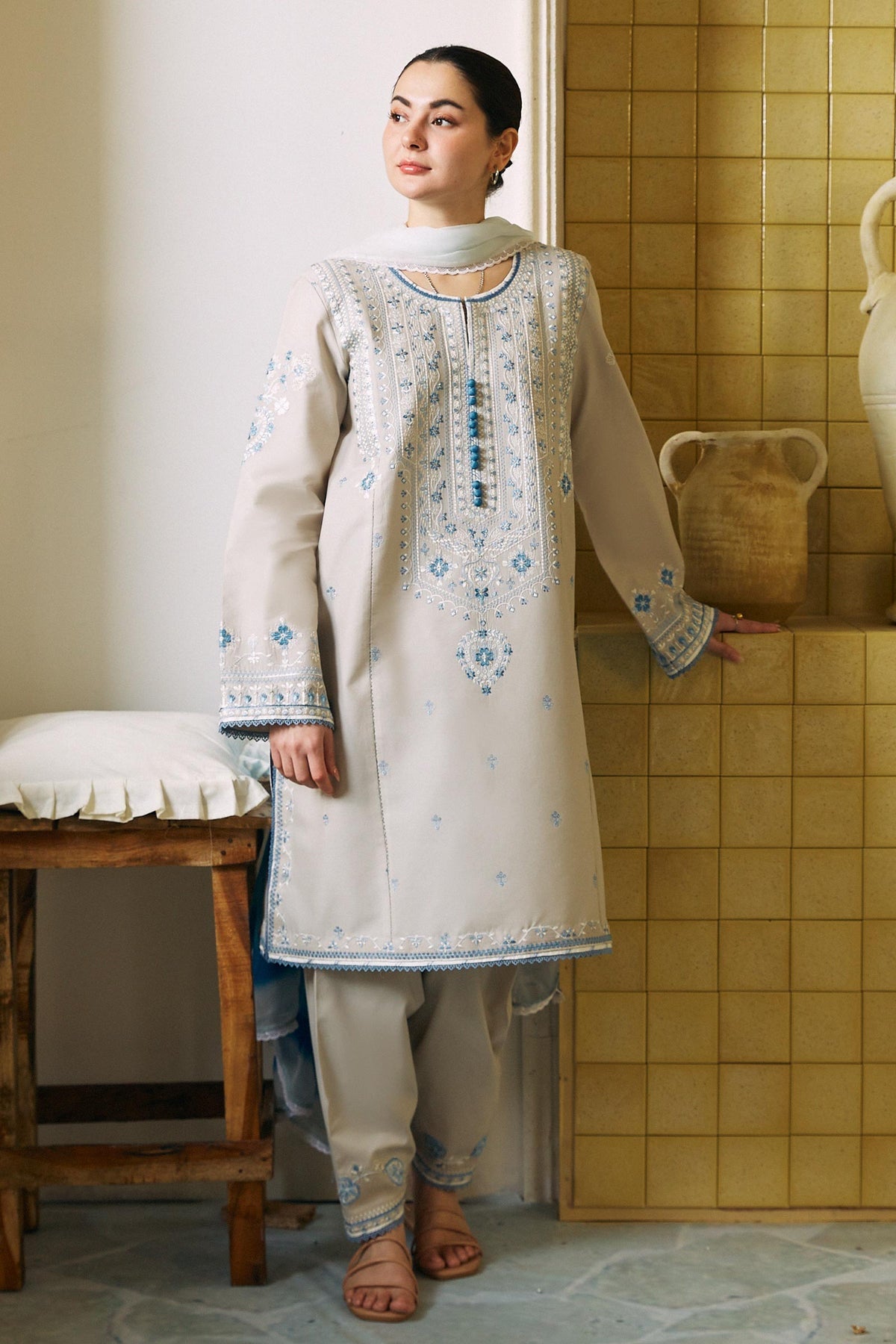 BANO-2A | 3Piece Unstitched Coco Lawn By Zara Shahjahan