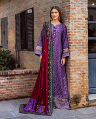 3-PC Unstitched Jacquard Viscose Broadway By Mushq | Bella Terra