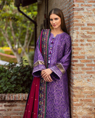3-PC Unstitched Jacquard Viscose Broadway By Mushq | Bella Terra