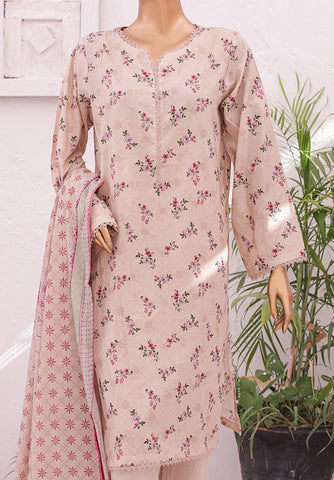 05 | 3PC Stitched Printed Lawn By Bin Saeed