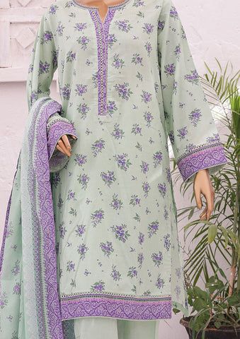 06 | 3PC Stitched Printed Lawn By Bin Saeed