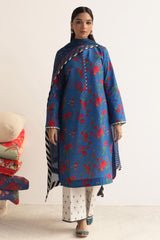 Bulbul-D1- 3PC - Unstitched Coco Lawn Prints By Zara Shahjahan