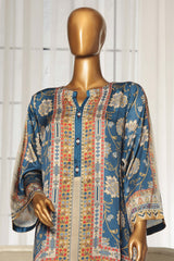 Stitched 2 Piece Silk Printed Collection By Sadabahar | Blue