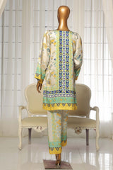 Stitched 2 Piece Silk Printed Collection By Sadabahar | Yellow & White