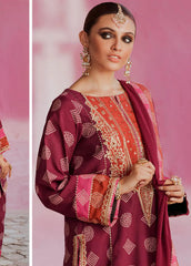 CTW4-02 | Unstitched 3Pc Suit Winter Embroidered Chunri Silk Tabeer by Charizma
