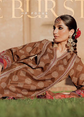 CTW4-04 | Unstitched 3Pc Suit Winter Embroidered Chunri Silk Tabeer by Charizma