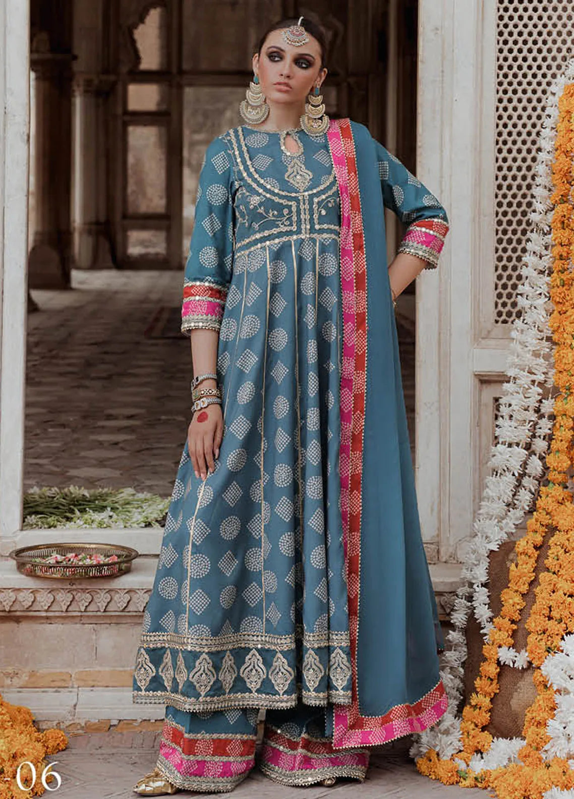 CTW4-06 | Unstitched 3Pc Suit Winter Embroidered Chunri Silk Tabeer by Charizma