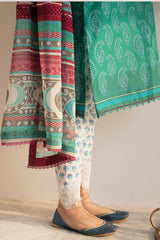 Chaap-D4- 3PC - Unstitched Coco Lawn Prints By Zara Shahjahan