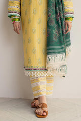 Champa-D10- 3PC - Unstitched Coco Lawn Prints By Zara Shahjahan