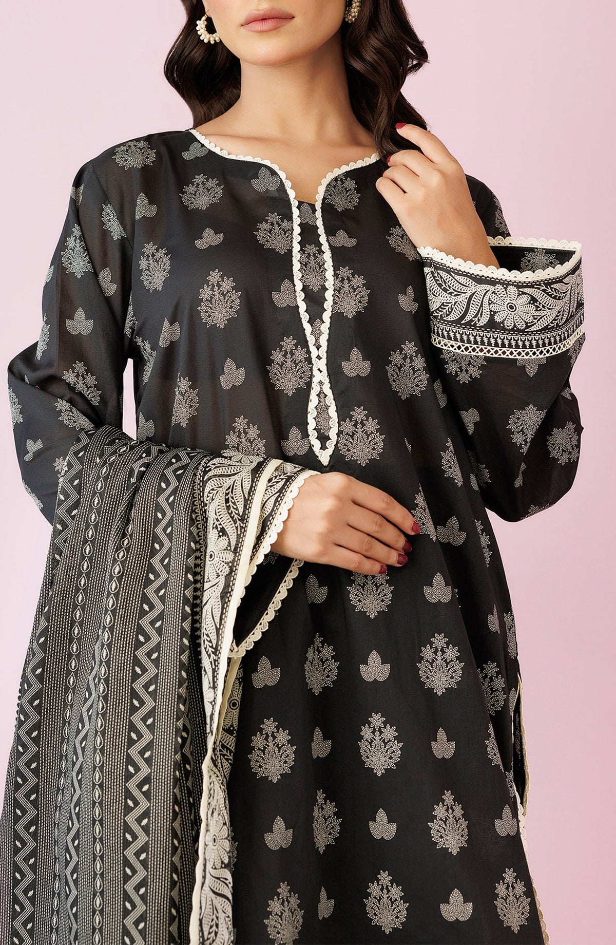 3-PC Unstitched Printed Lawn By Orient | OTL-24-206