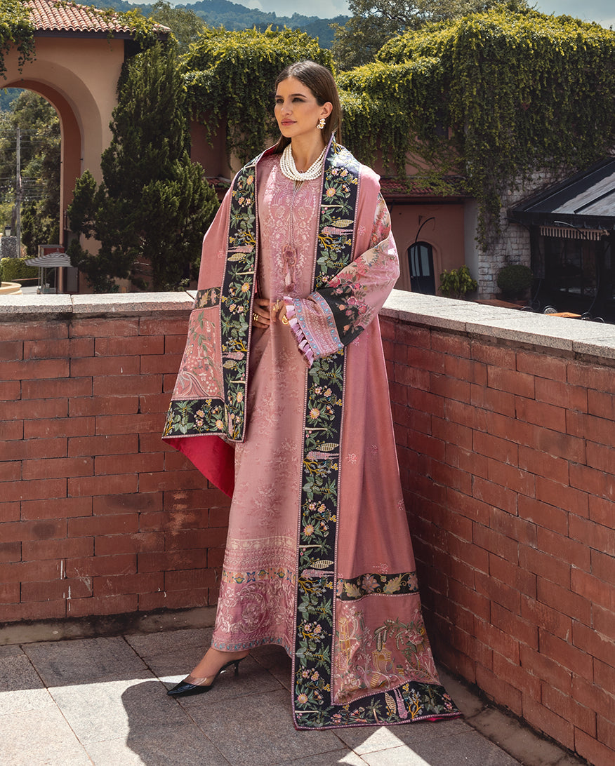 3-PC Unstitched Jacquard Viscose Broadway By Mushq | Cortona Bloom
