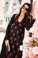 3 Piece Unstitched Embroidered Lawn Suit By Maria B | MPT-2601-B
