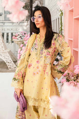 3 Piece Unstitched Embroidered Lawn Suit By Maria B | MPT-2603-A