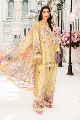 3 Piece Unstitched Embroidered Lawn Suit By Maria B | MPT-2603-A