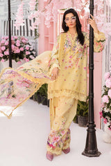 3 Piece Unstitched Embroidered Lawn Suit By Maria B | MPT-2603-A