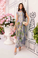 3 Piece Unstitched Embroidered Lawn Suit By Maria B | MPT-2604-A