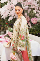 3 Piece Unstitched Embroidered Lawn Suit By Maria B | MPT-2605-A