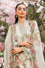 3 Piece Unstitched Embroidered Lawn Suit By Maria B | MPT-2605-B