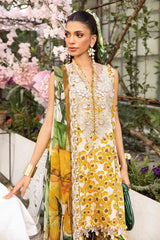 3 Piece Unstitched Embroidered Lawn Suit By Maria B | MPT-2606-A