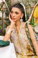 3 Piece Unstitched Embroidered Lawn Suit By Maria B | MPT-2606-A