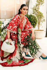 3 Piece Unstitched Embroidered Lawn Suit By Maria B | MPT-2606-B