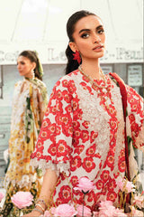 3 Piece Unstitched Embroidered Lawn Suit By Maria B | MPT-2606-B