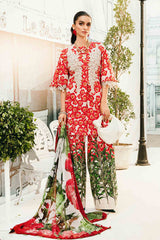 3 Piece Unstitched Embroidered Lawn Suit By Maria B | MPT-2606-B