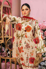 3 Piece Unstitched Embroidered Lawn Suit By Maria B | MPT-2607-A