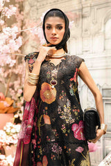 3 Piece Unstitched Embroidered Lawn Suit By Maria B | MPT-2607-B