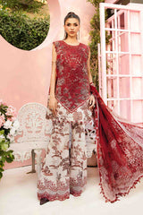 3 Piece Unstitched Embroidered Lawn Suit By Maria B | MPT-2608-A