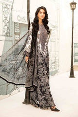 3 Piece Unstitched Embroidered Lawn Suit By Maria B | MPT-2608-B