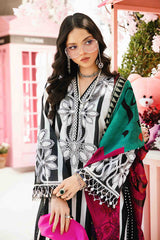 3 Piece Unstitched Embroidered Lawn Suit By Maria B | MPT-2609-B