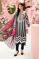 3 Piece Unstitched Embroidered Lawn Suit By Maria B | MPT-2609-B