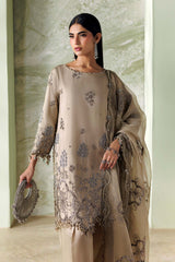 3 Piece Unstitched Embroidered Tusser Silk Suit By MARIA B
