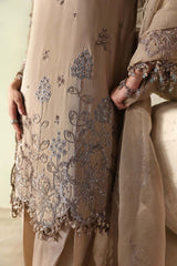 3 Piece Unstitched Embroidered Tusser Silk Suit By MARIA B