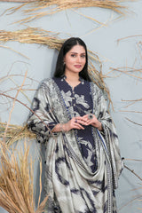 D-1002 | 3Pc Unstitched Suit Winter Collection Mifa By Tawakkal Fabrics