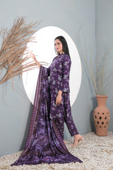 D-1007 | 3Pc Unstitched Suit Winter Collection Mifa By Tawakkal Fabrics