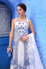 3 PC Unstitched Embroidered Paper Cotton Suit By Maria B | D-2510-A